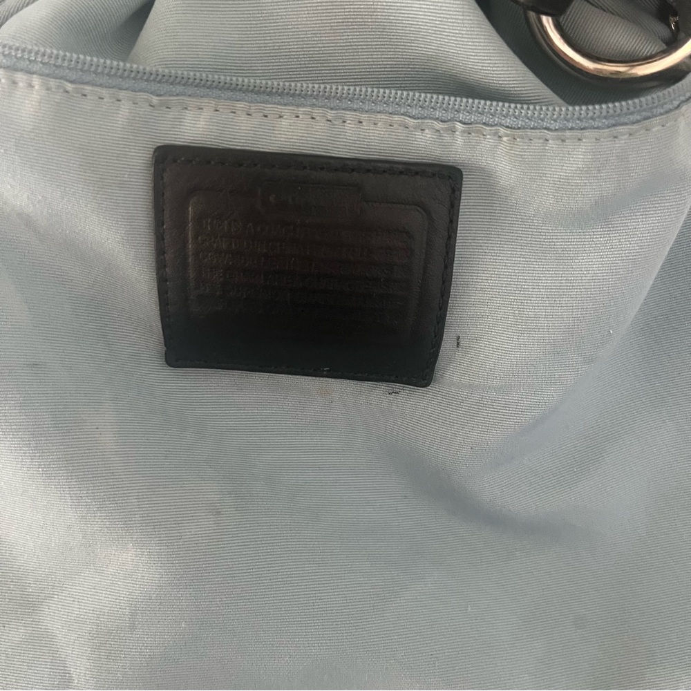Coach, Vintage Black Leather Hobo Bag Y2K Soho Style Slouchy Shoulder Bag EUC - Picture 12 of 16
